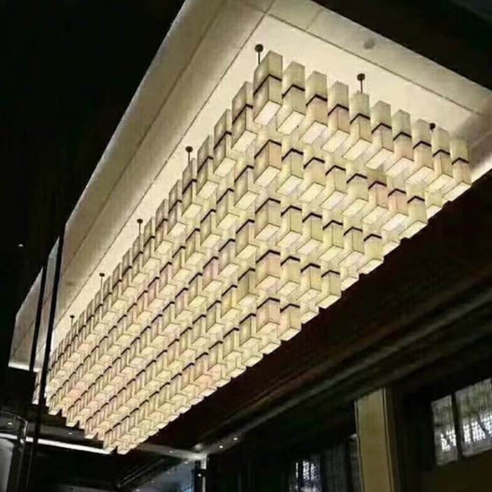 酒店大廳吸頂燈，源頭酒店燈廠